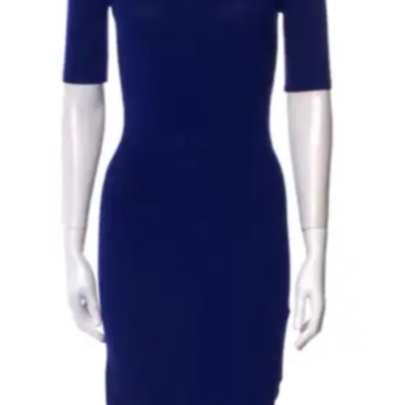 Alexander Wang Blue Knit Dress - Xs - Picture 2 of 4